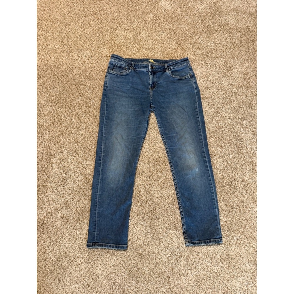Tommy Bahama Slim Boyfriend Jeans Womens 32x29 Blue Dx Beach TW113940 Stretch